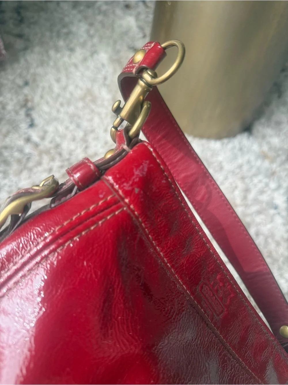 COACH 2008 RED MINI ZOE